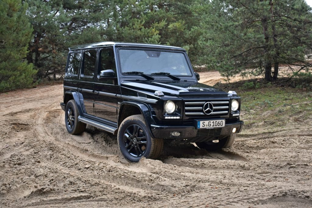Mercedes G klasa w terenie
