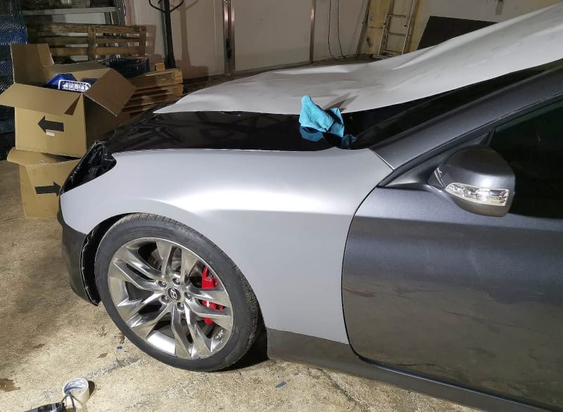 Oklejanie samochodu: Hyundai Genesis Coupe