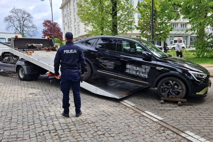 Wypożyczył auto na jazdę testową w Warszawie i nie zamierzał oddać. Fot. Policja Sopot