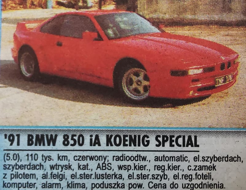 Czerwone BMW