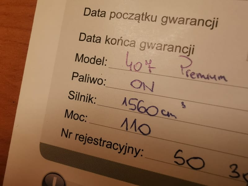Książka serwisowa