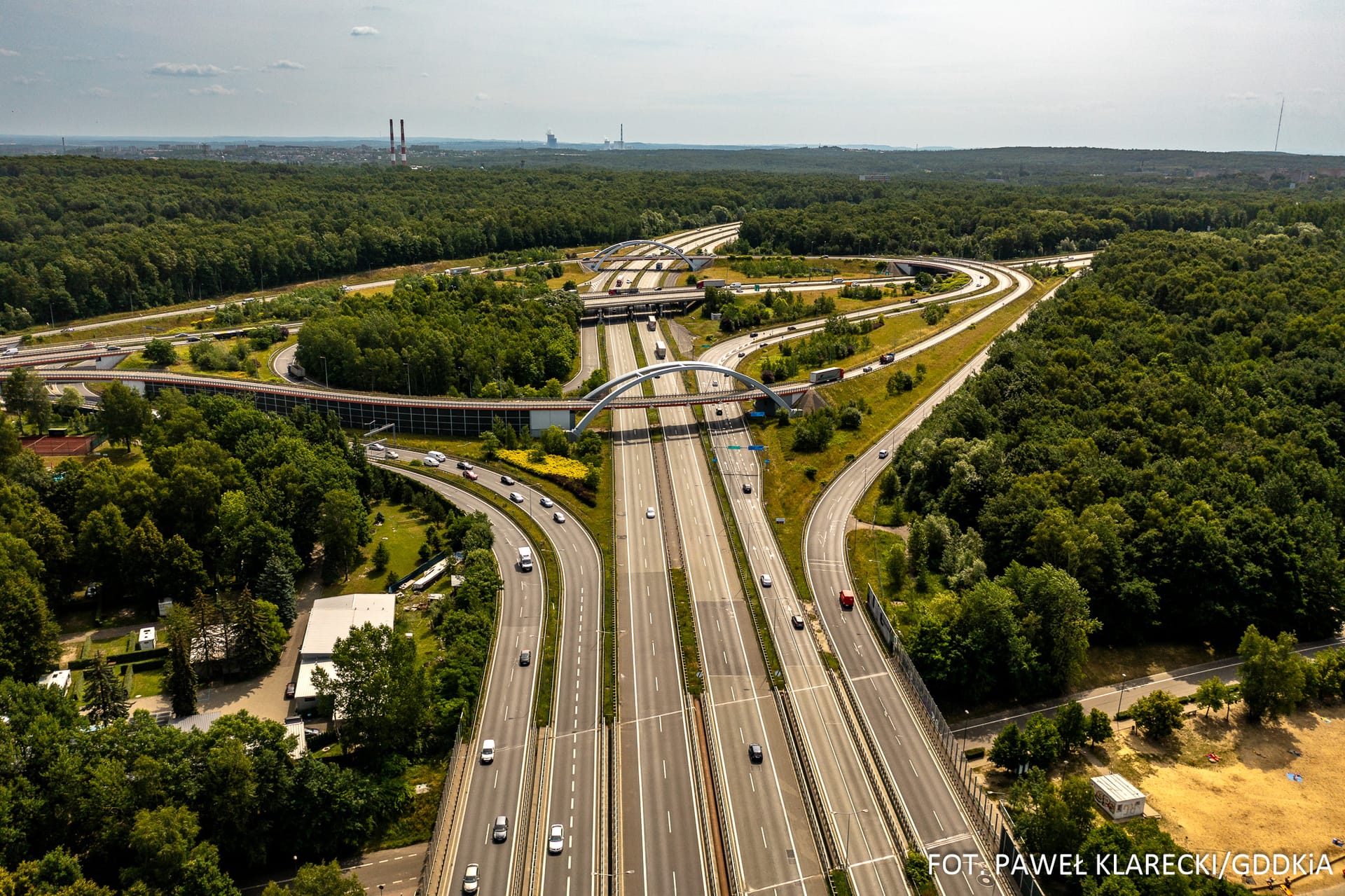 Przygotowania do zmian na autostradzie Katowice – Kraków. Fot. GDDKiA