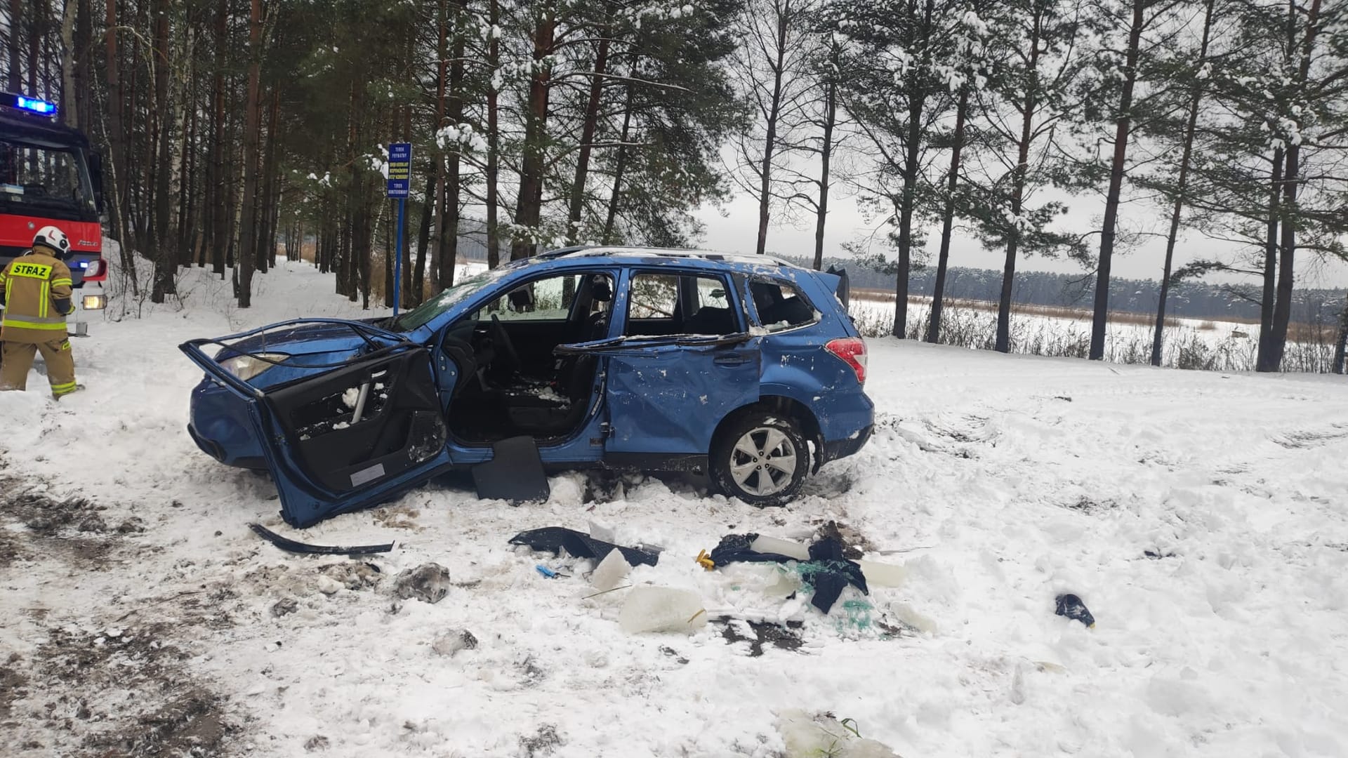 Tragedia w powiecie parczewskim. Fot. X/Policja Lubelska