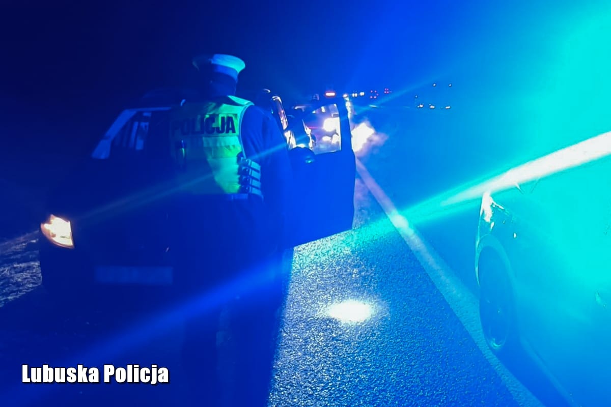 Cztery auta zderzyły się na S3. Fot. Policja Lubuska