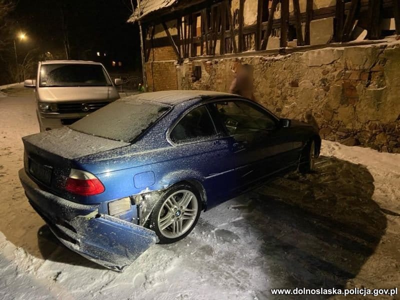 Złodziej był pod wpływem alkoholu i narkotyków. Fot. Dolnośląska policja