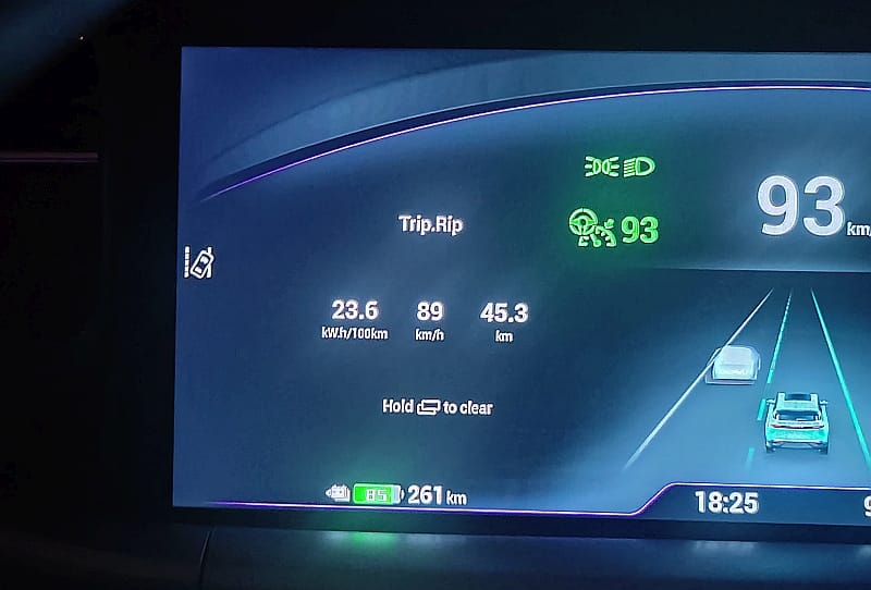 Voyah Free - zużycie energii