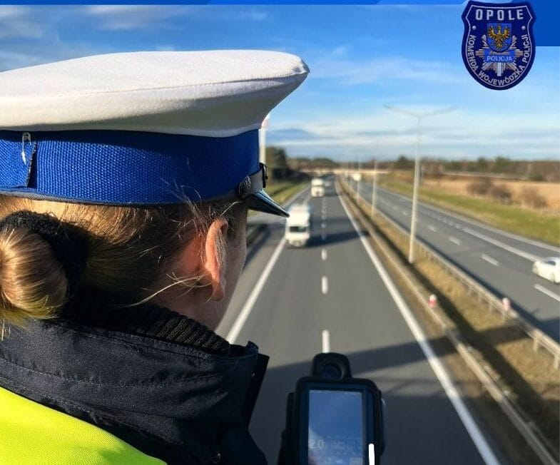 pomiar odległości policja autostrada