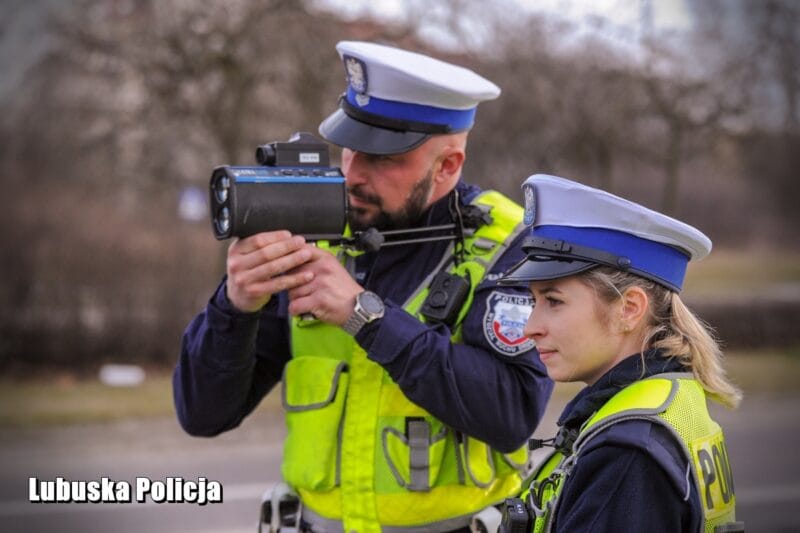 kontrola drogowa policja pomiar prędkość
