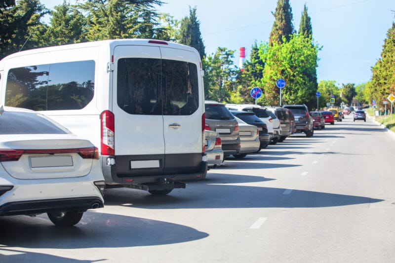 parkowanie bus ukośne parking