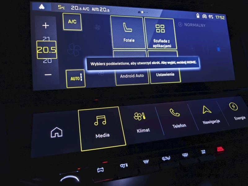 Peugeot E-308 - system multimedialny