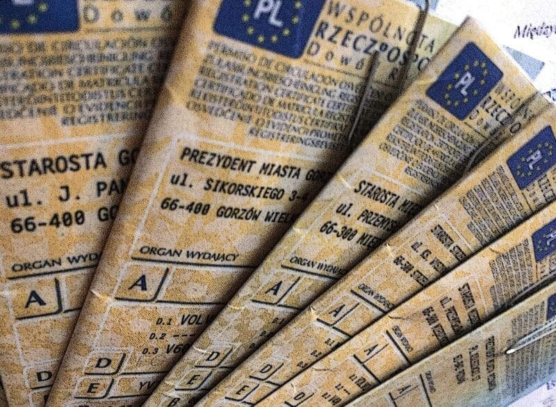 dowód rejestracyjny