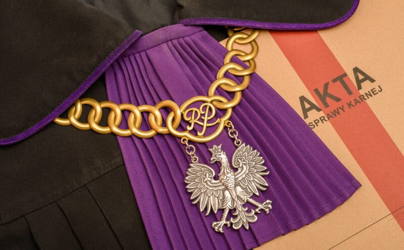 sąd akta sprawy toga sędzia
