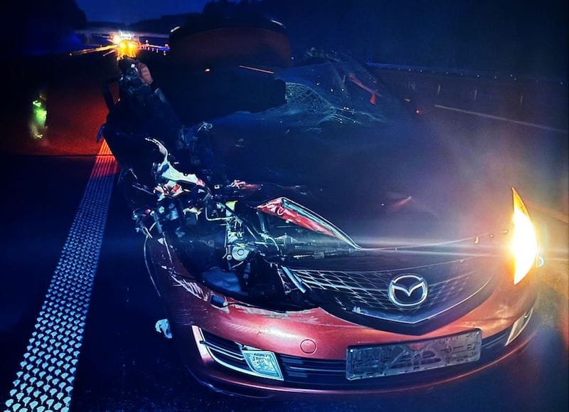 wypadek mazda