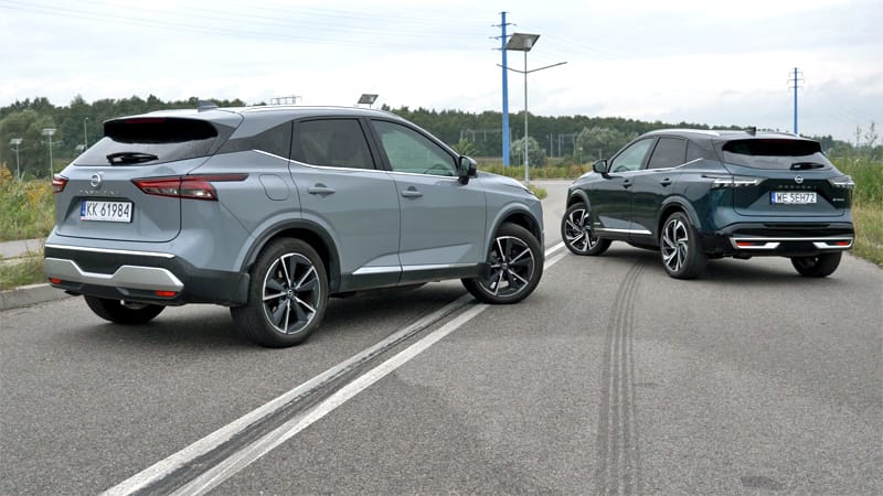 Nissan Qashqai dwie gneracje tył