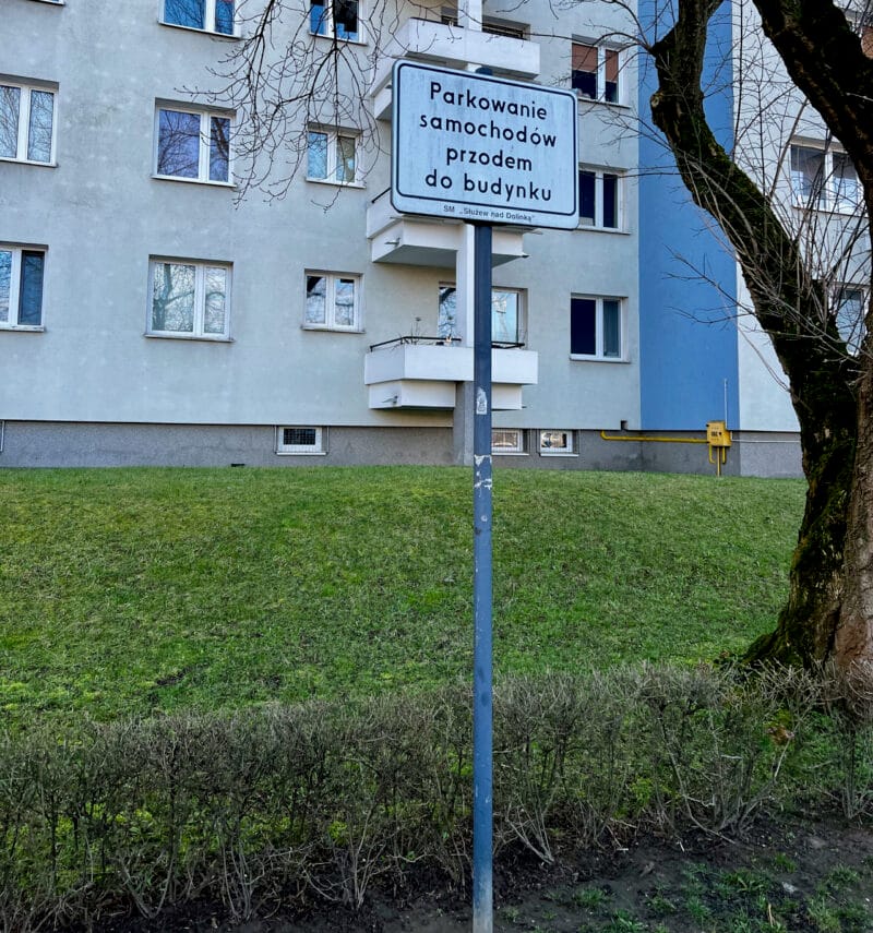 tabliczka osiedle parking