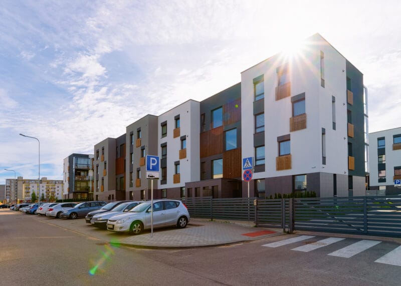parking blok auta parkowanie