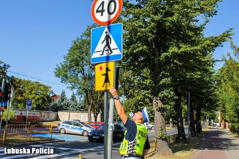 policjant znak kontrola
