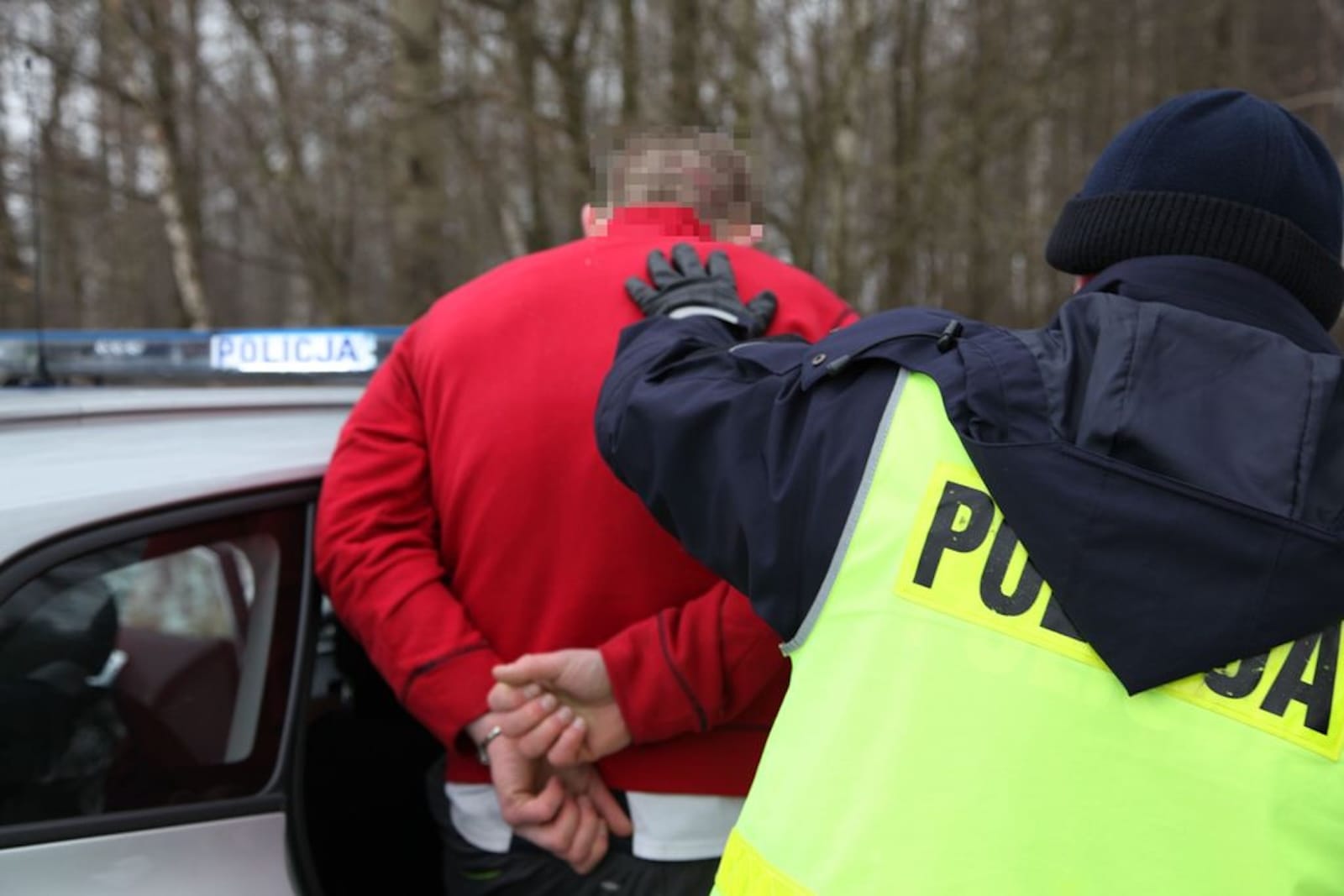 policjant zatrzymanie kierowca