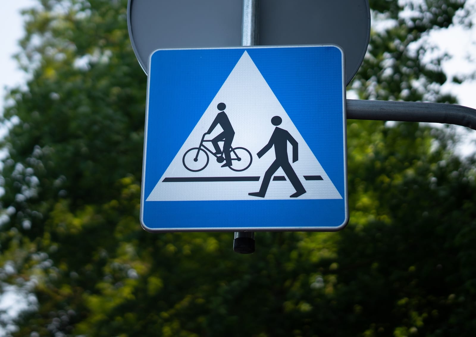 D-6b: przejście dla pieszych i przejazd dla rowerzystów