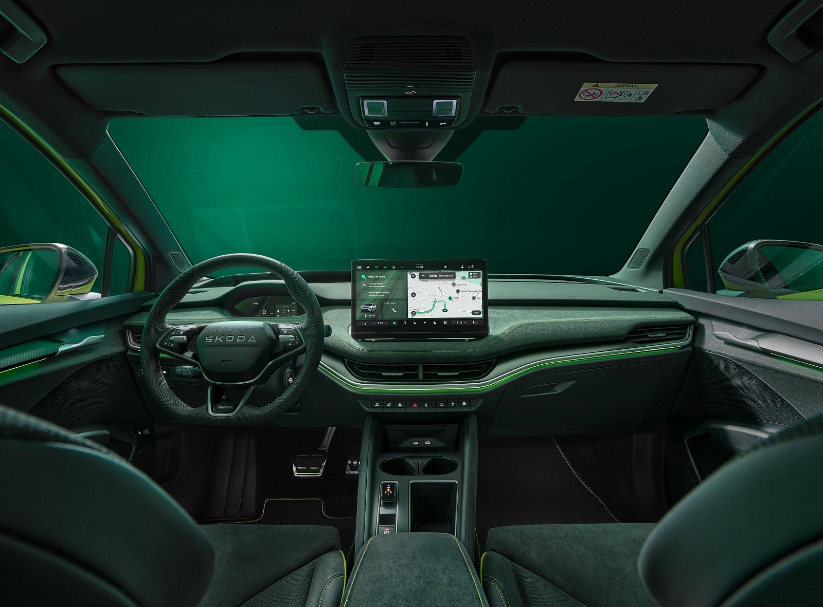 Skoda Elroq RS - deska rozdzielcza