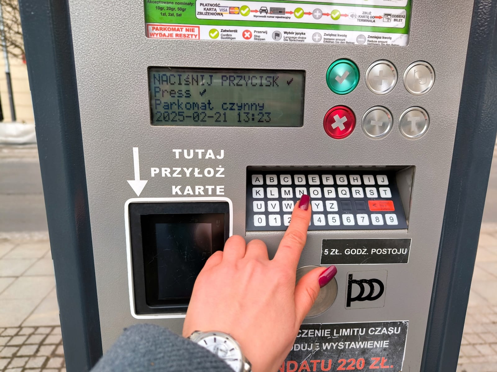 parkomat parking opłaty