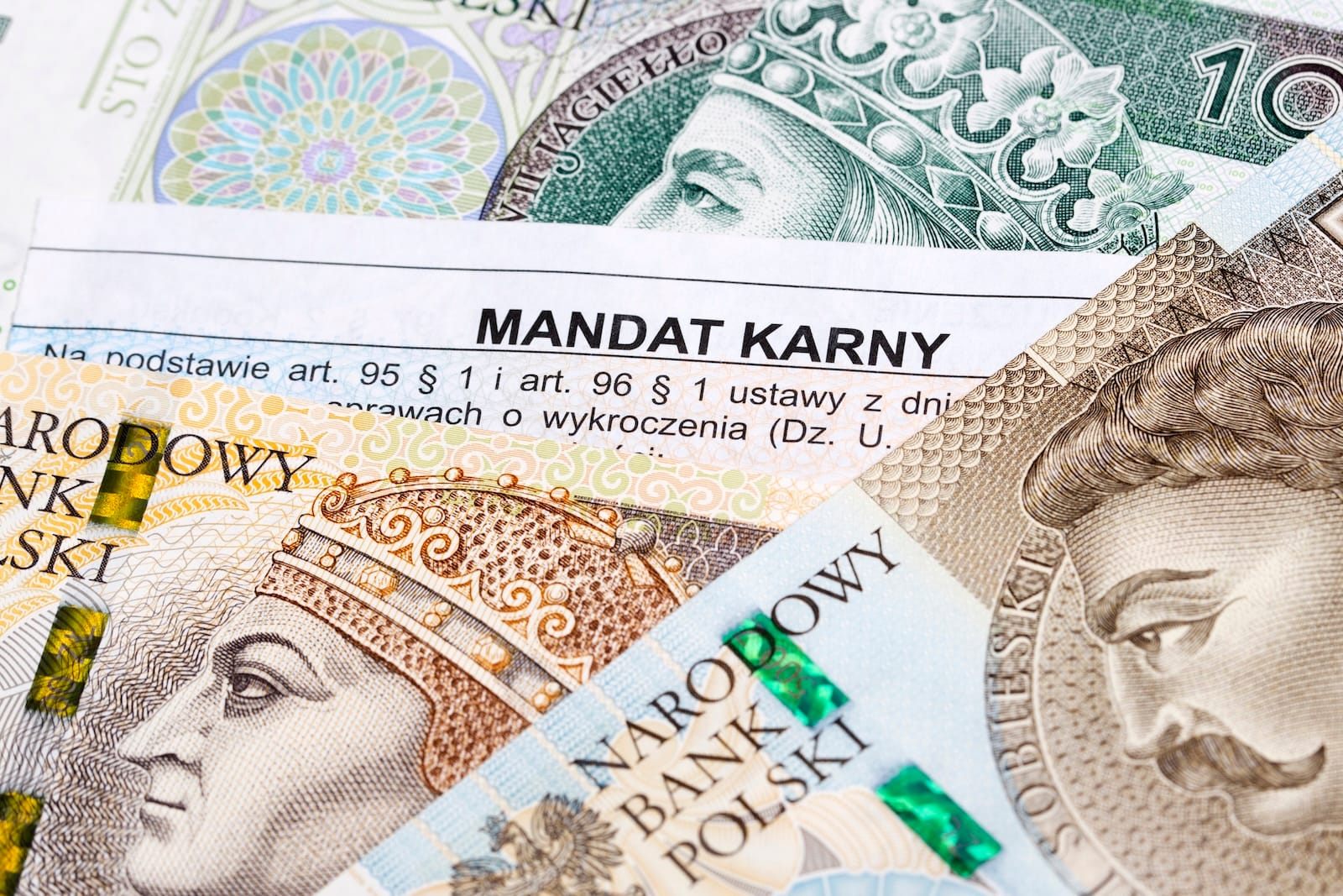 mandat gotówka