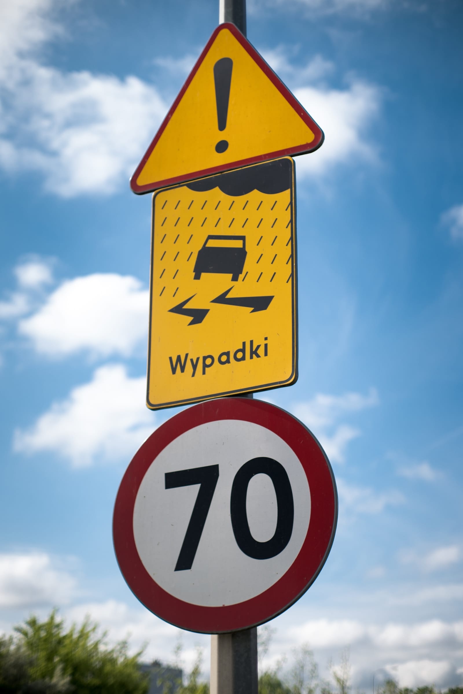 znak, 70 km/h, a-30,  t-15