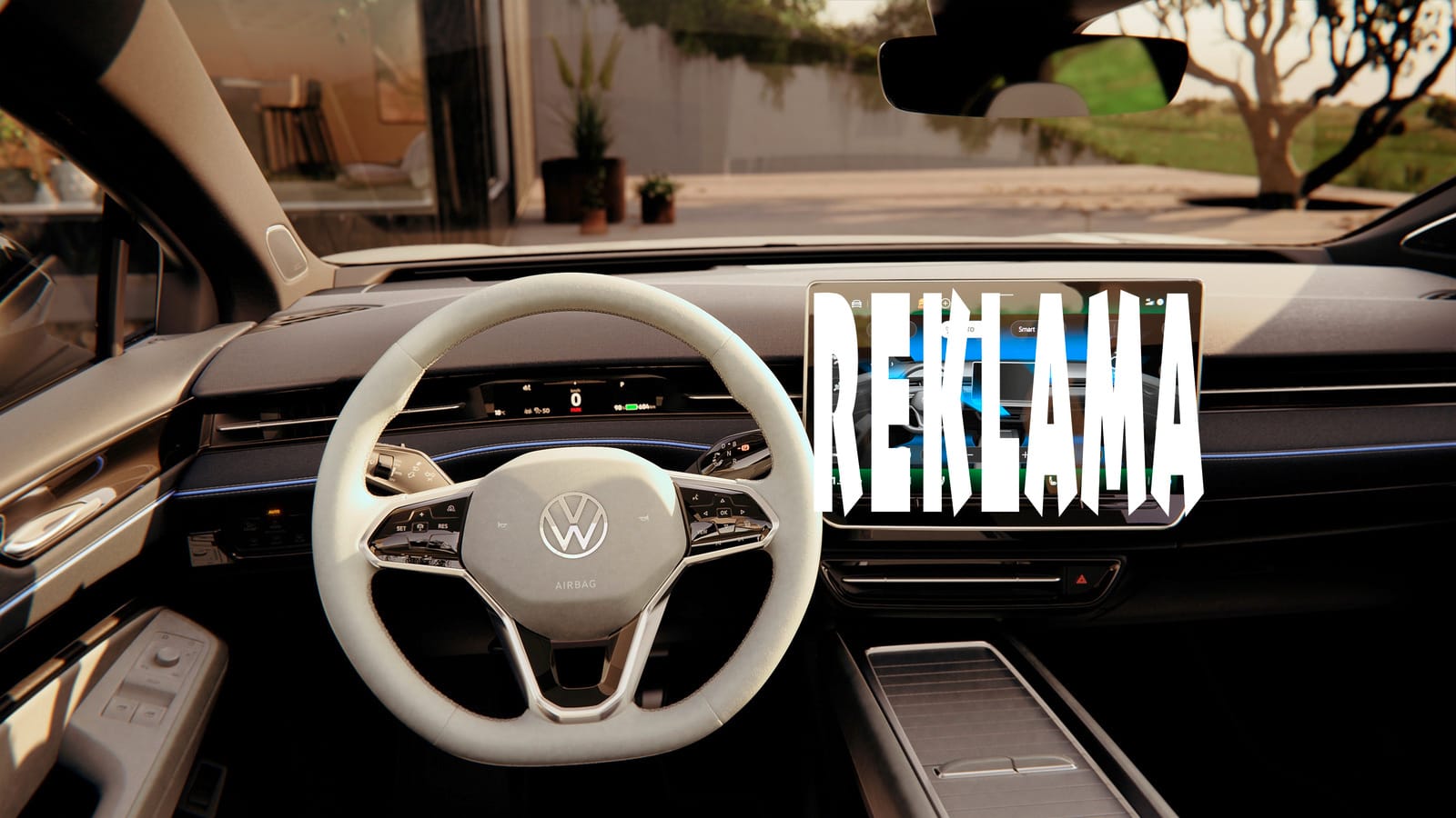Reklama VW ID.7 ekran