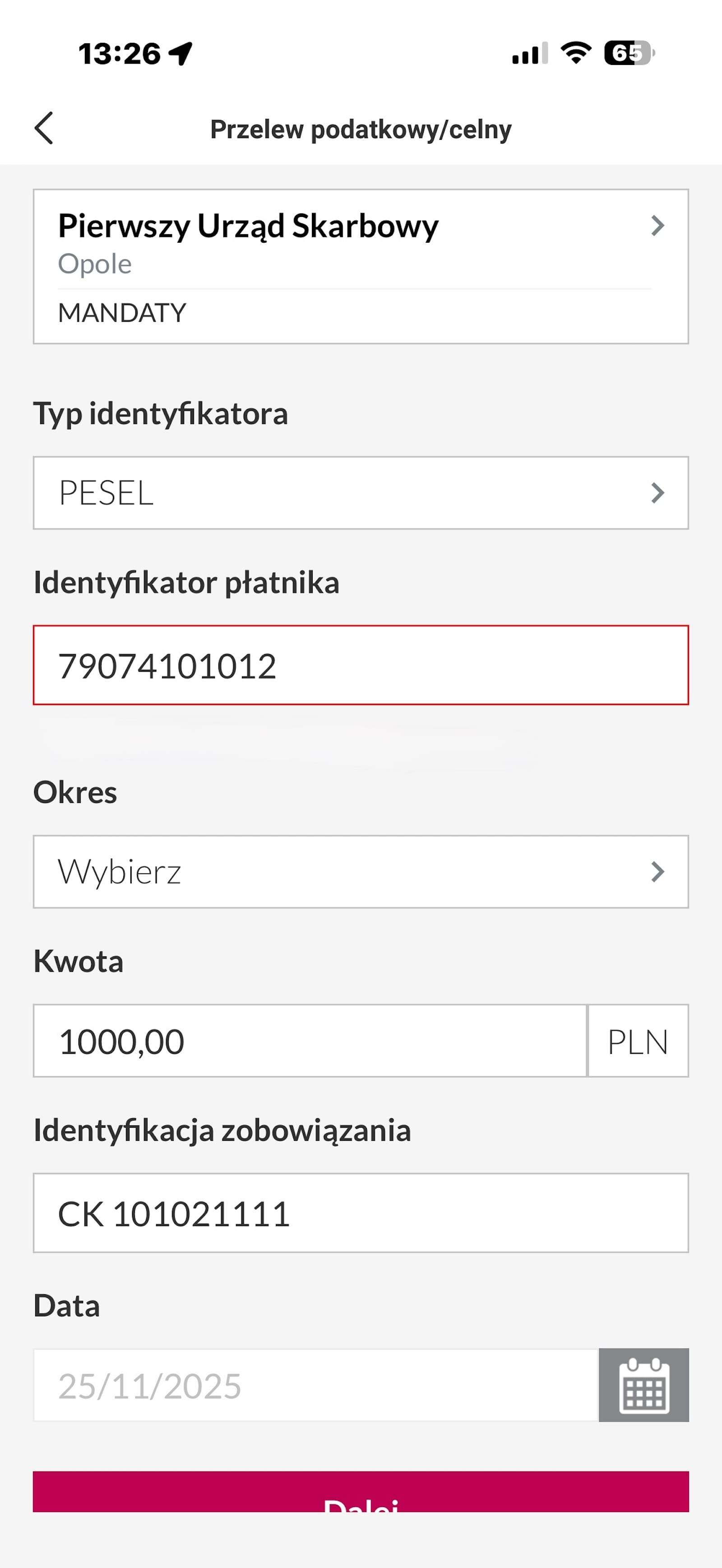 przelew