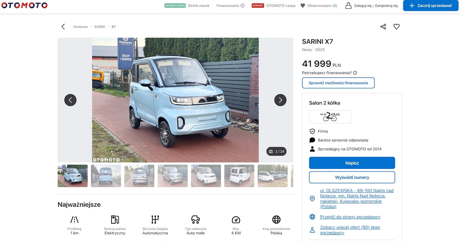 OTOMOTO Sarini X7