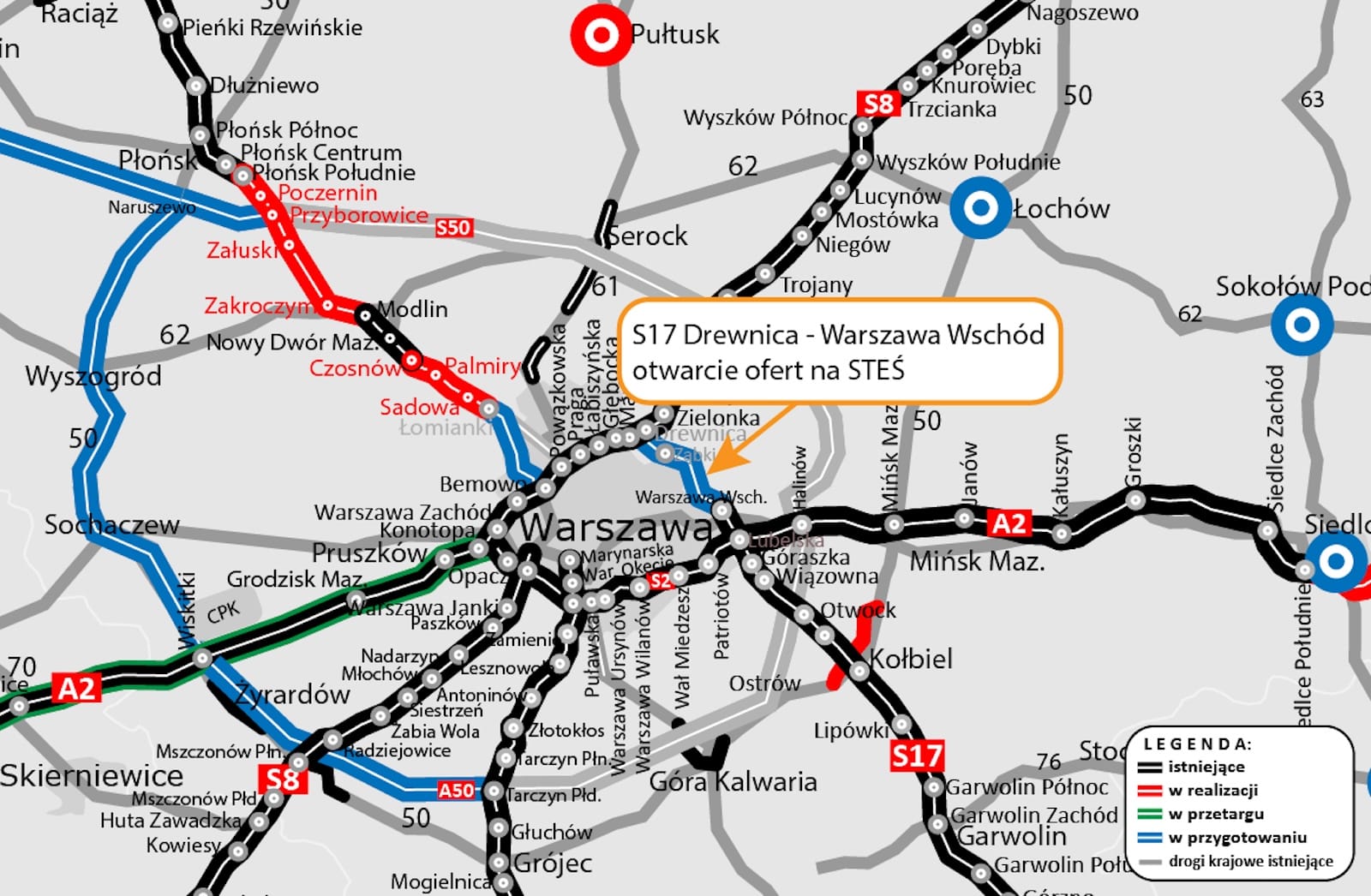 mapa GDKiA