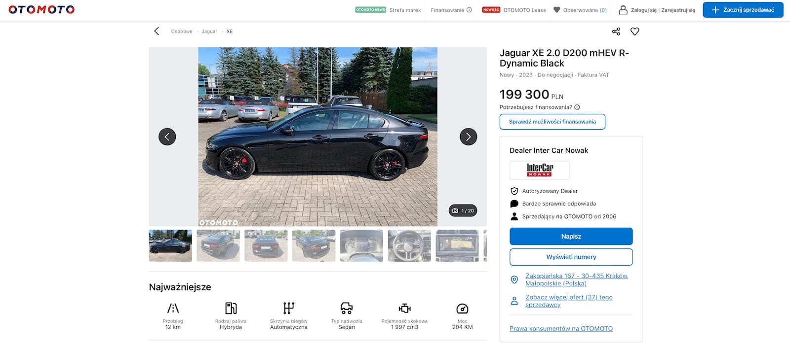Jaguar XE Otomoto