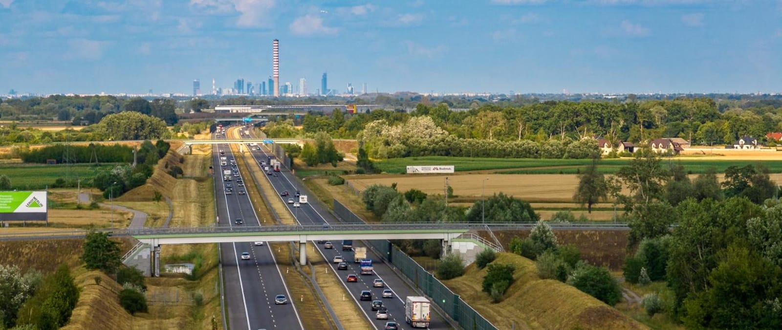 autostrada A2 wjazd do Warszawy