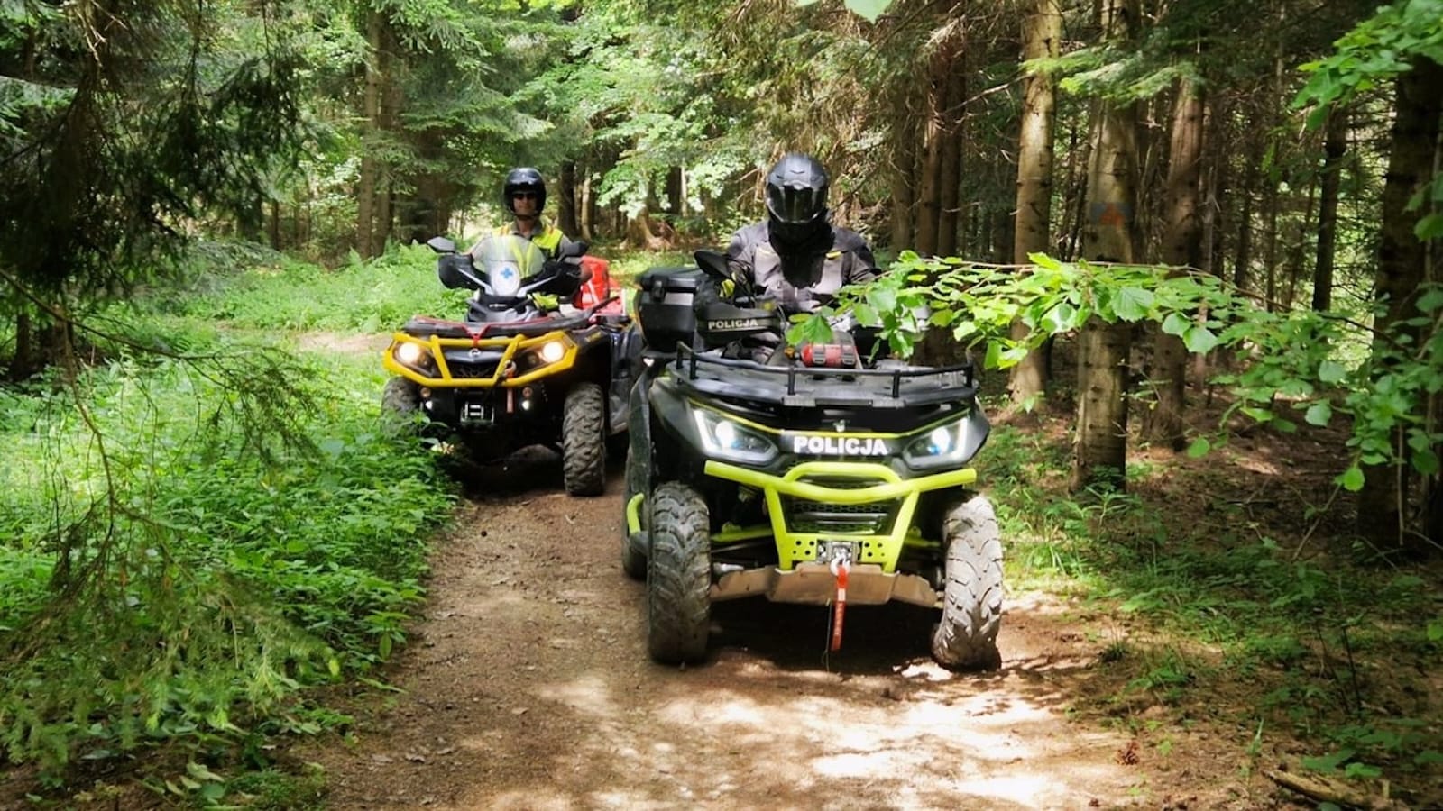 Quad policja GOPR TOPR