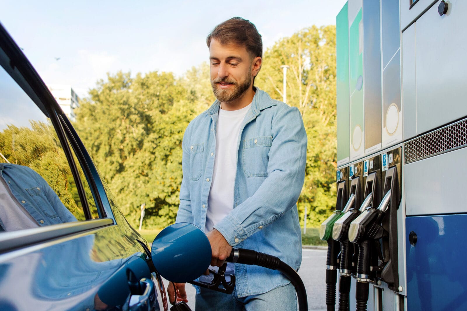tankowanie auto kierowca