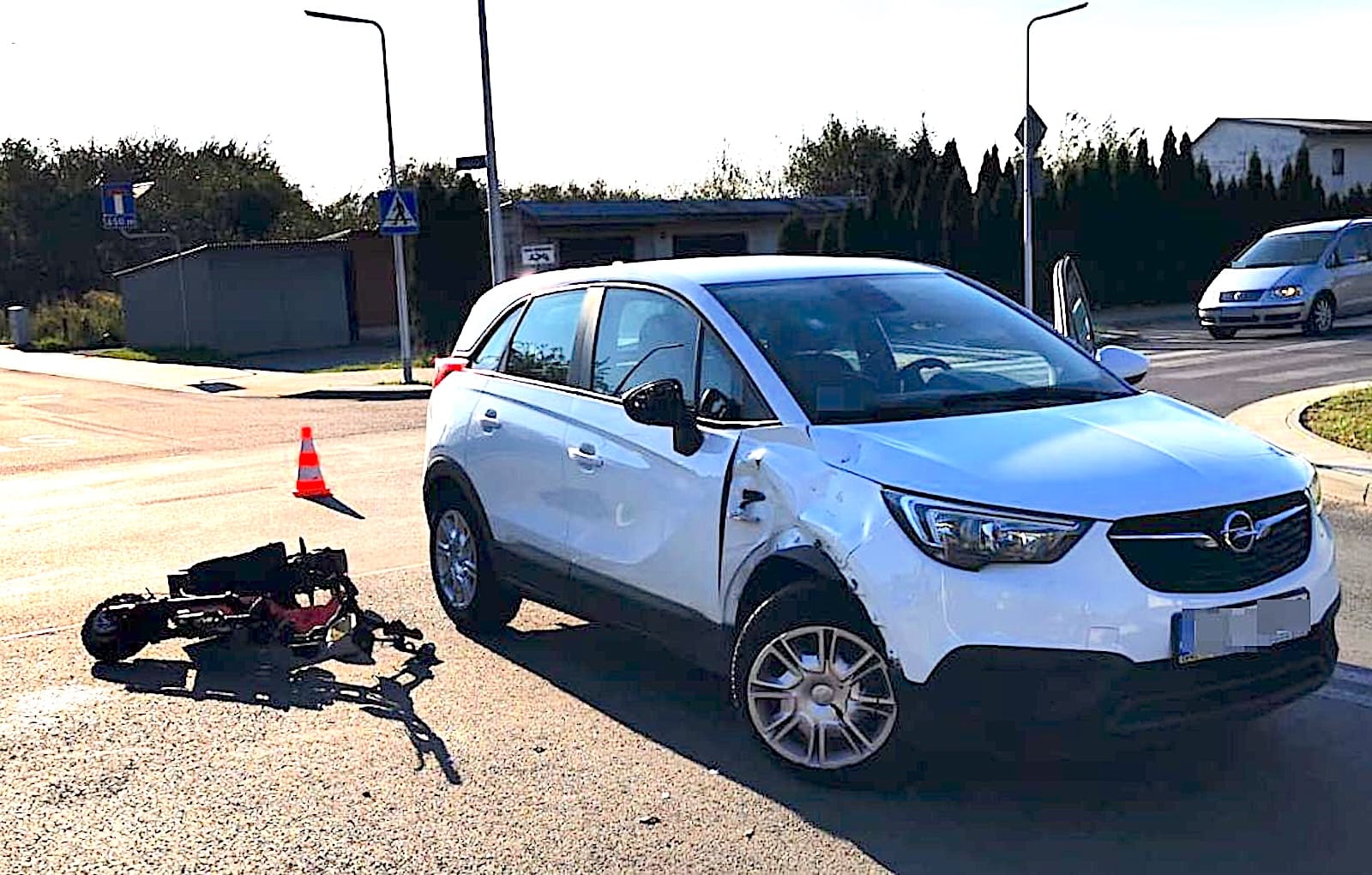 zdarzenie rozbite auto