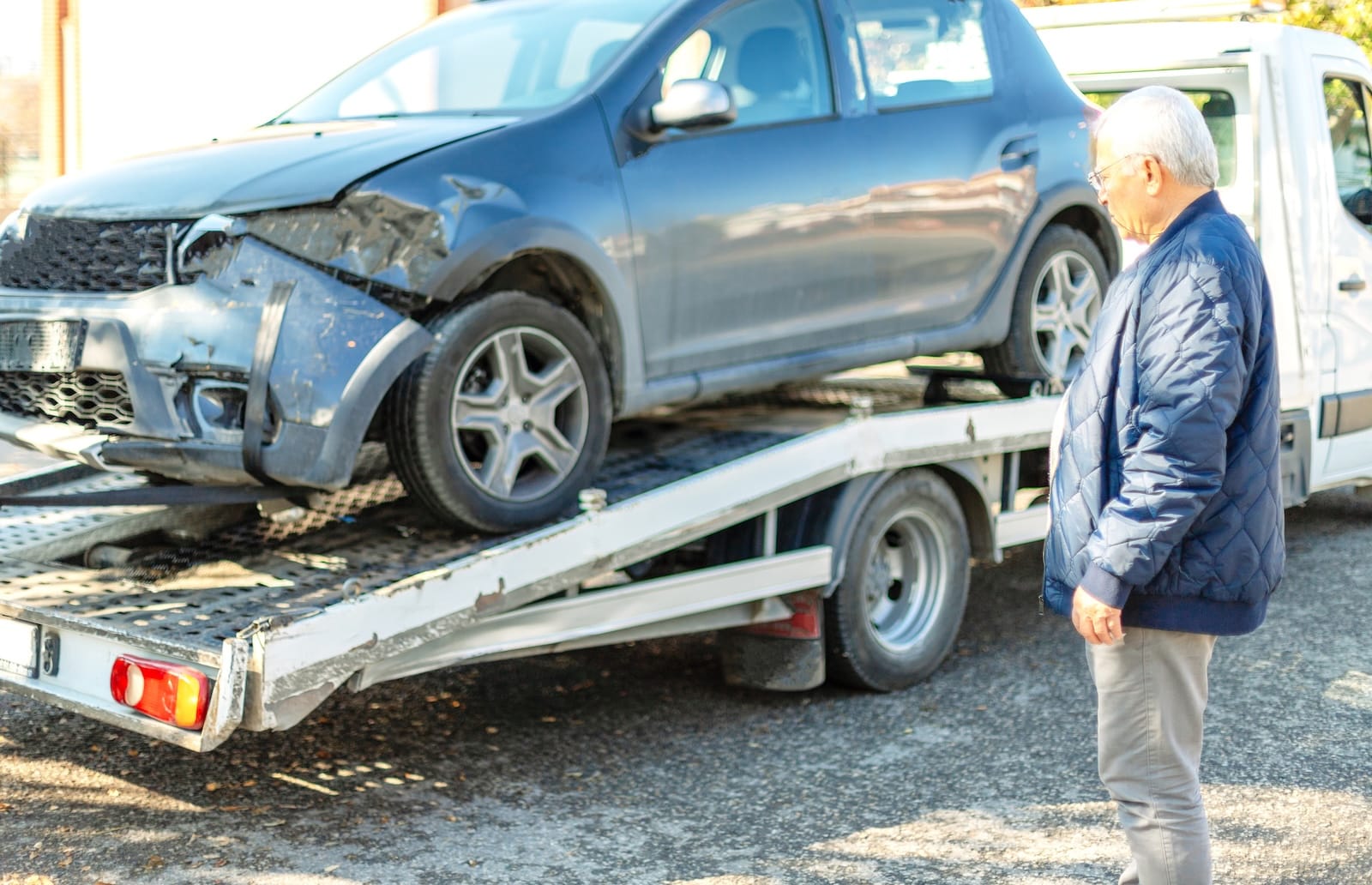 auto na lawecie po szkodzie