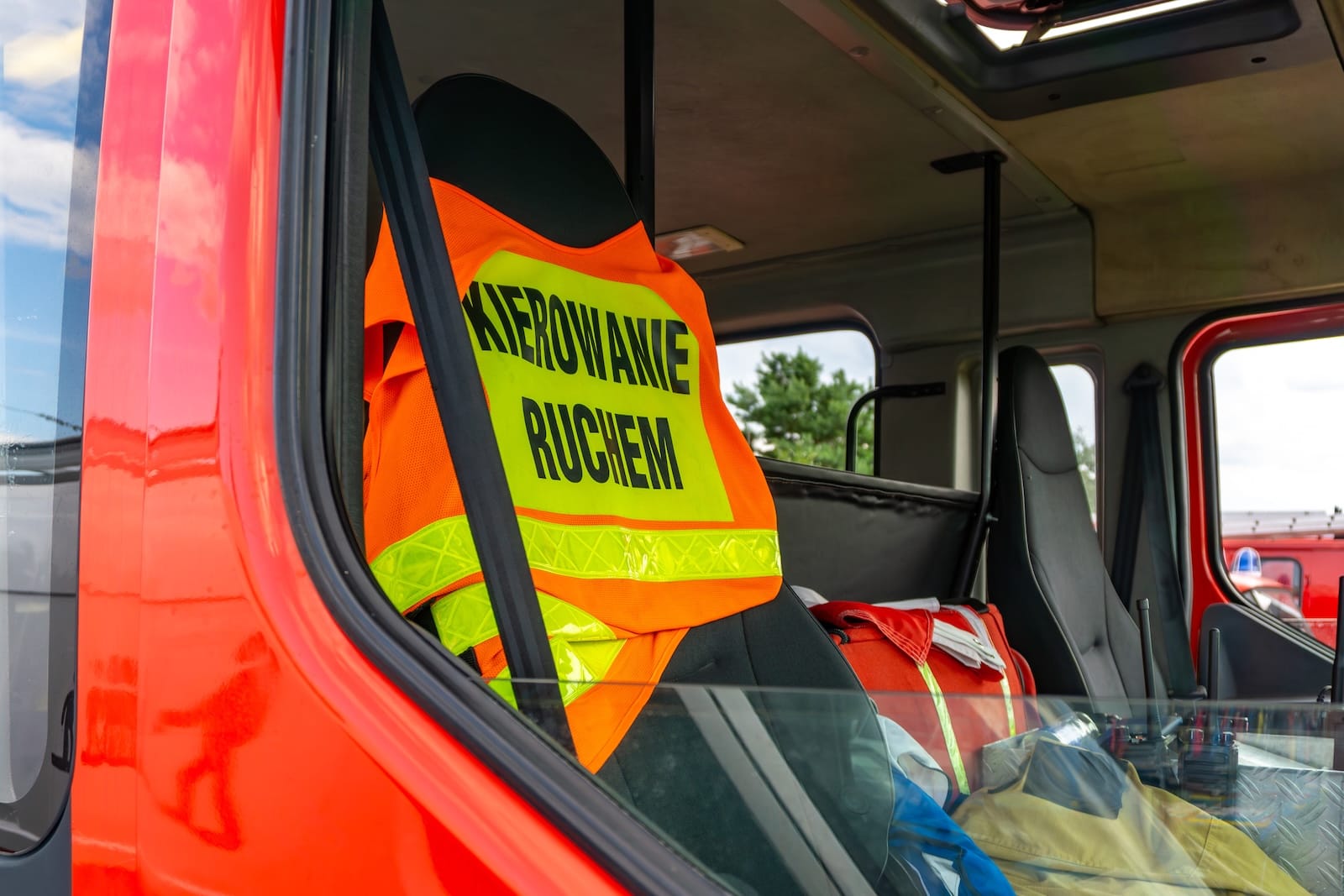 kierowanie ruchem kamizelka