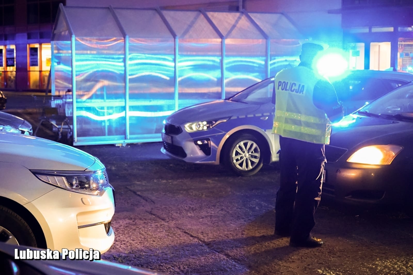 noc kontrola policja BMW
