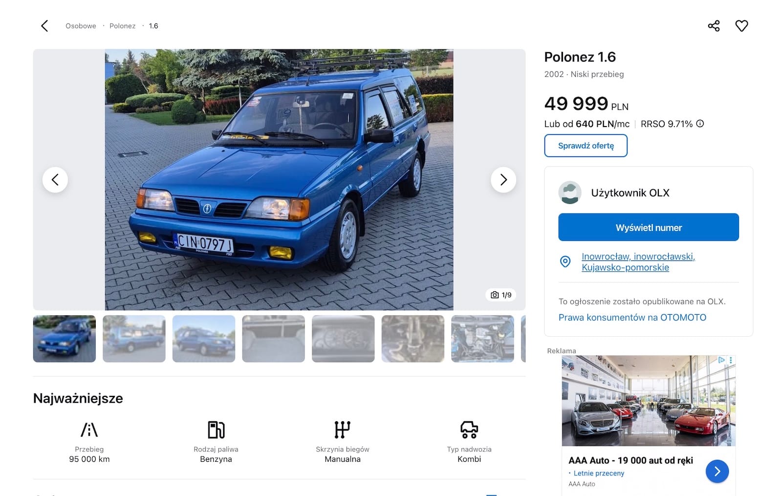 Polonez ogłoszenie