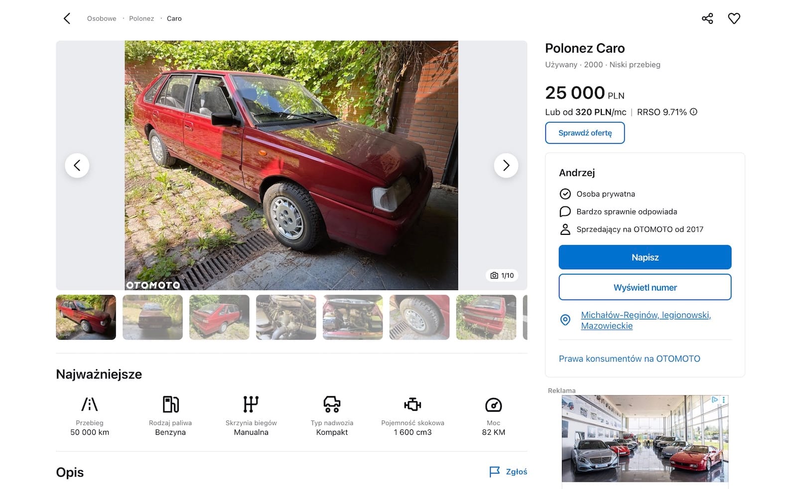 Polonez ogłoszenie