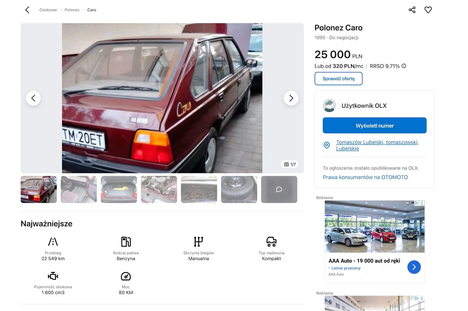 Polonez ogłoszenie