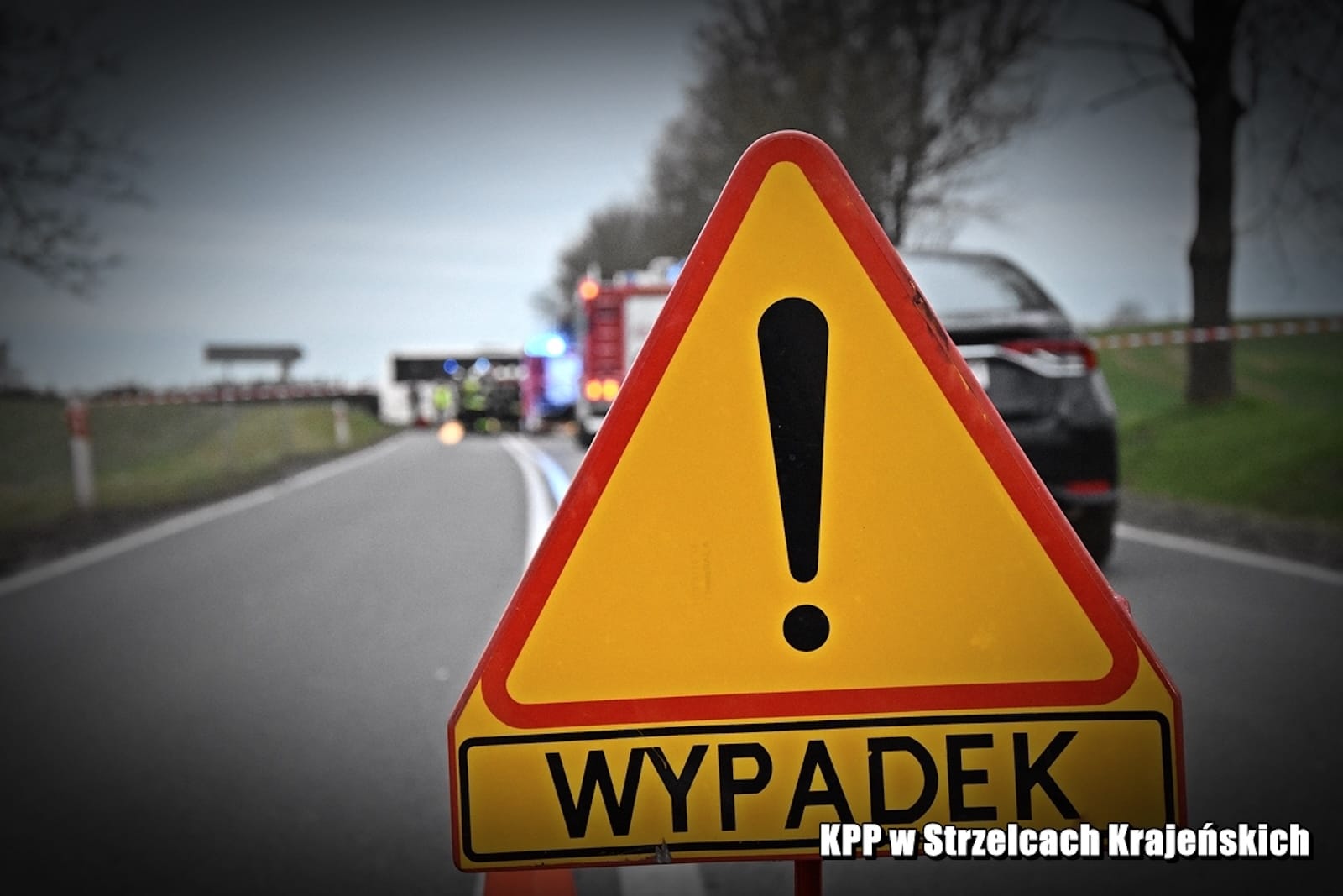 wypadek znak