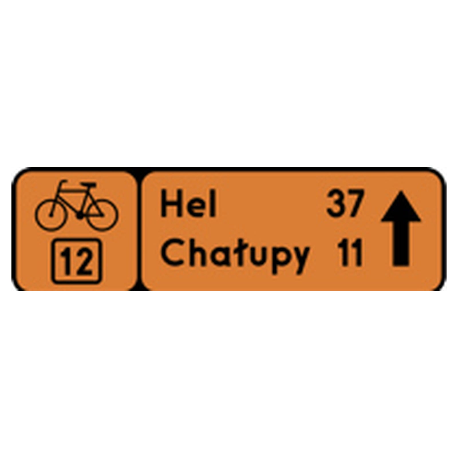 Dodatkowe znaki szlaków rowerowych