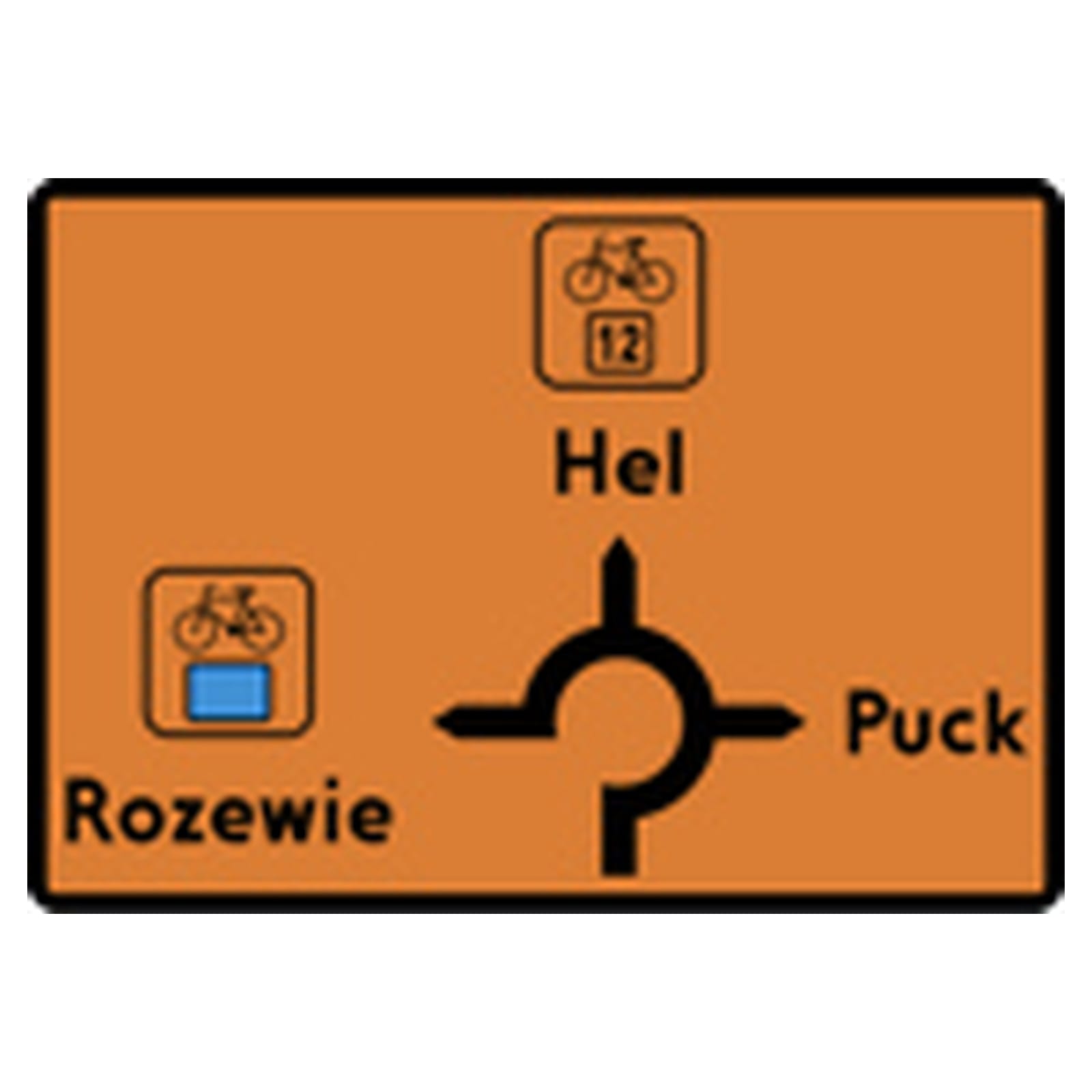 Dodatkowe znaki szlaków rowerowych
