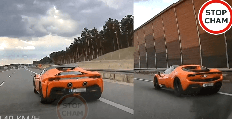 Wyścigi Ferrari na A1. Fot. Stop Cham/YouTube