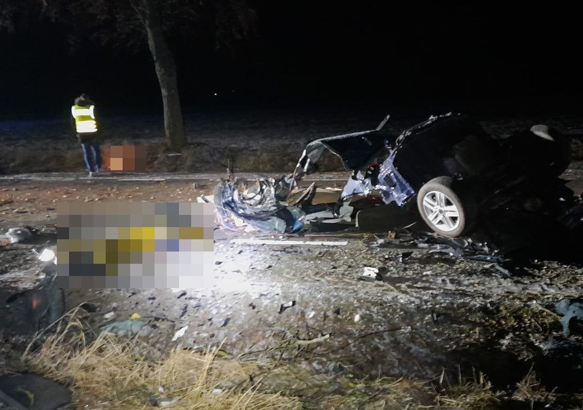 Służby wyjaśniają szczegółowe okoliczności tragicznego wypadku. Fot. KPP Ryki