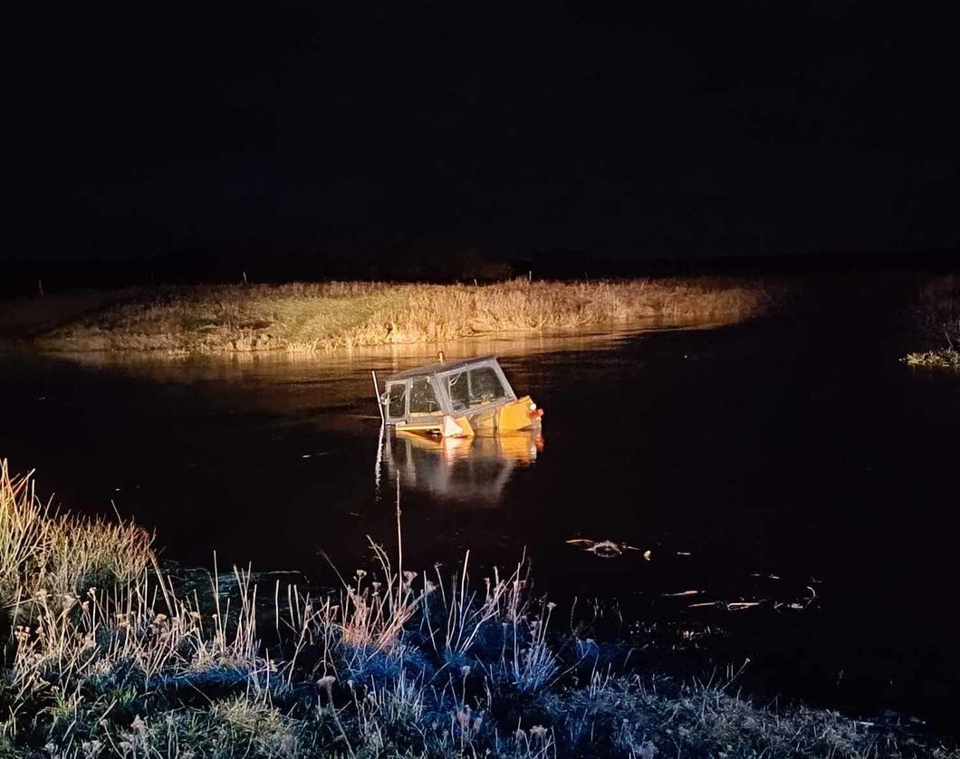 Nietrzeźwy 16-latek uciekał ciągnikiem. Fot. Podlaska Policja