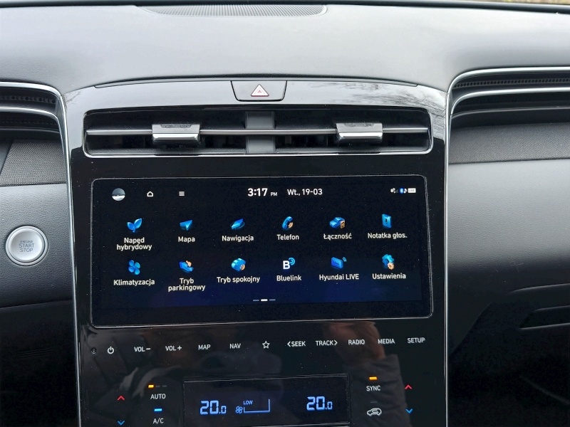 2023 Hyundai Tucson HEV - ekran