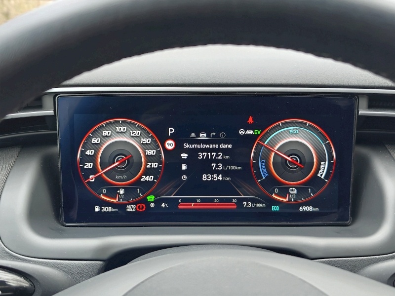2023 Hyundai Tucson HEV - ekran